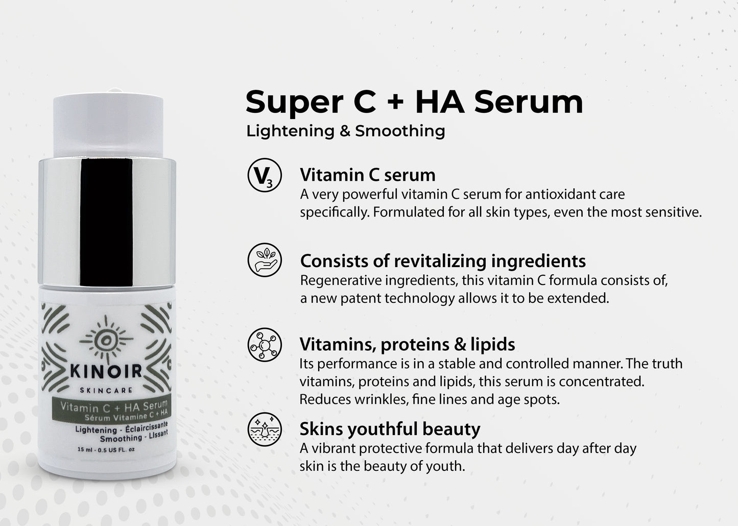 Vitamin C + HA Serum Lightening & Smoothing
